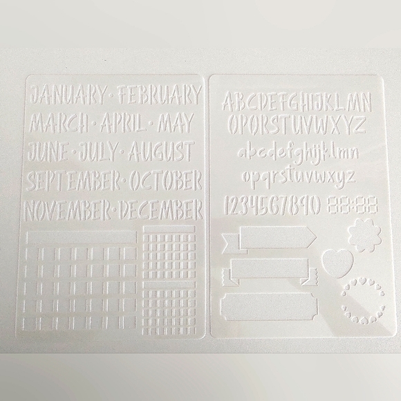 Journalling stencil set - Picture 7 of 7